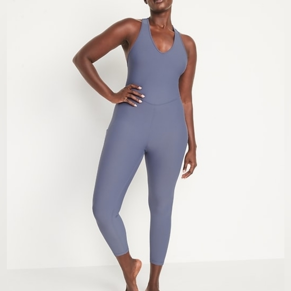 Old Navy Active Lt. Blue Sleeveless Jumpsuit NWOT Sixe 4X